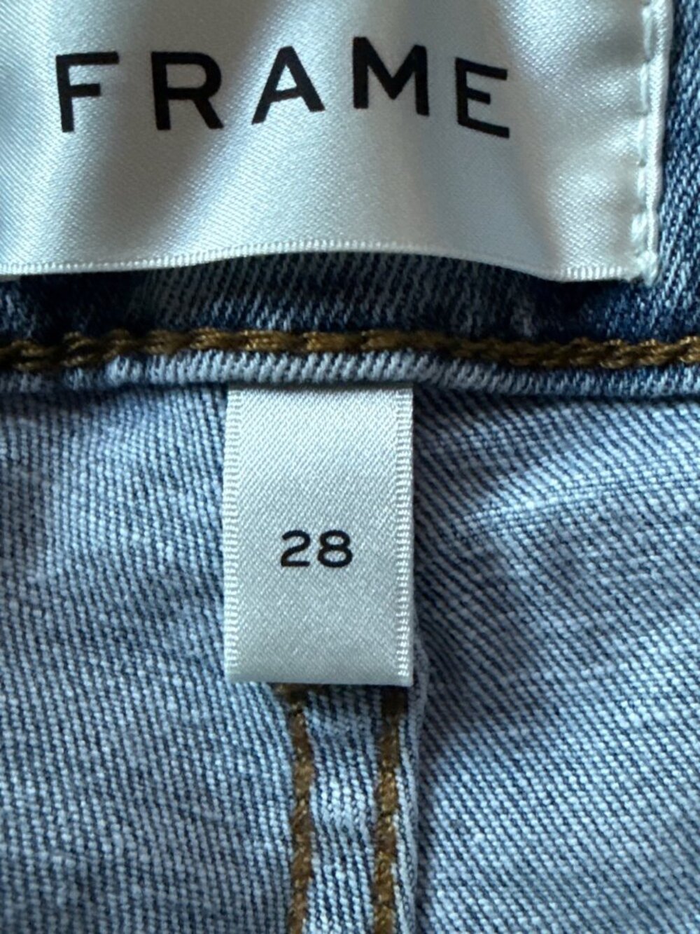 FRAME Denim Le Cropped Adagio Mini Boot Jean Blue Women's size 28 New with Tag - Picture 5 of 5